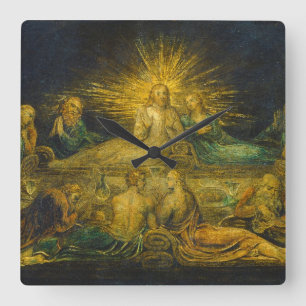 The Last Supper, 1799 (tempera on canvas) Square Wall Clock