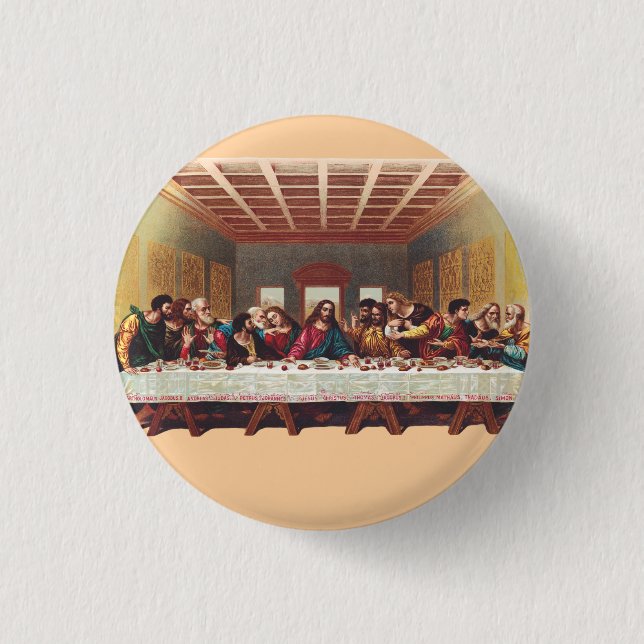 The Last Supper 1 Inch Round Button (Front)