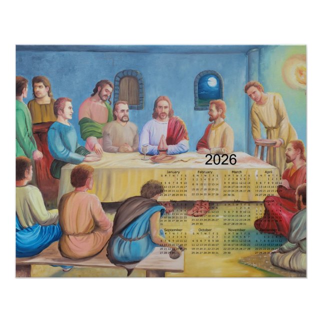 The Last Supper 2026 Calendar Poster (Front)