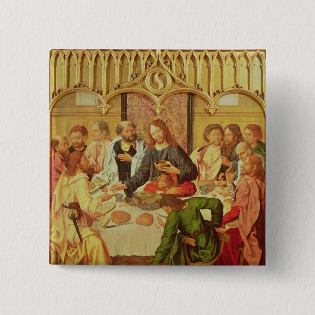 The Last Supper 2 Inch Square Button (Front)