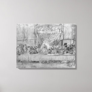 The Last Supper, after fresco by Leonardo da Canvas Print