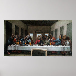 The Last Supper, Baying Hound Style Poster