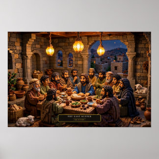 The Last Supper — Building Brick Art Poster
