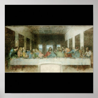 The Last Supper by Leonardo Da Vinci c. 1495-1498 Poster