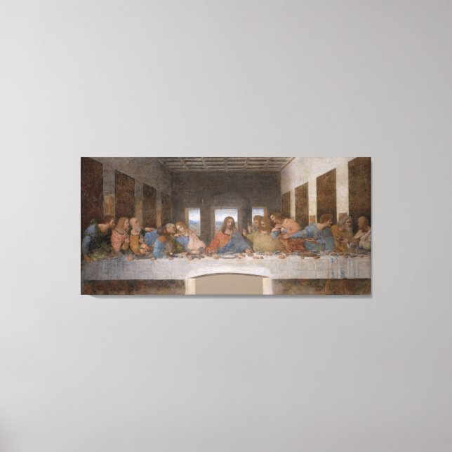 The Last Supper by Leonardo Da Vinci Canvas Print (Front)