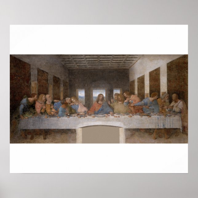 The Last Supper by Leonardo Da Vinci Poster (Front)
