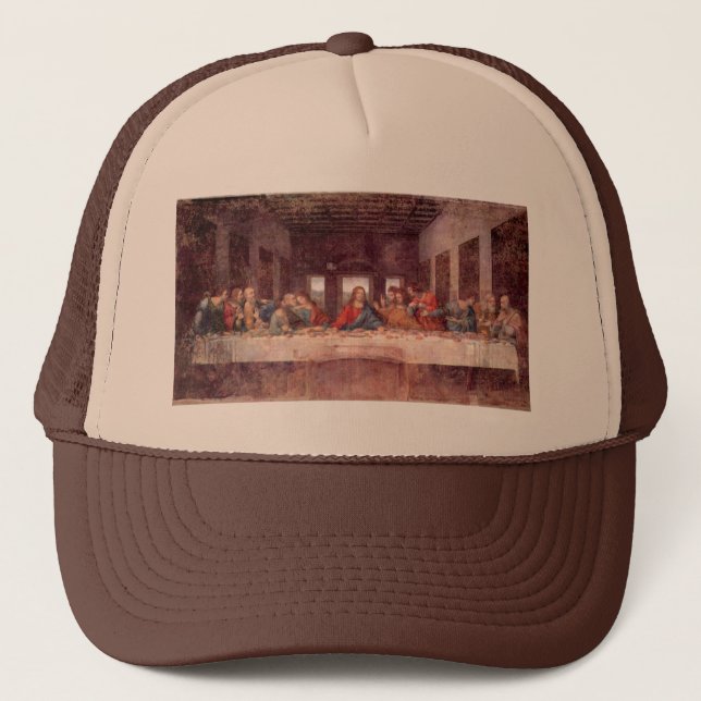 The Last Supper by Leonardo da Vinci, Renaissance Trucker Hat (Front)