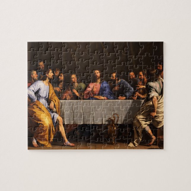 The Last Supper by Philippe de Champaigne (1648) Jigsaw Puzzle (Horizontal)