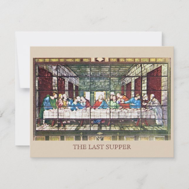 The Last Supper Flat Greeting Card (Front)