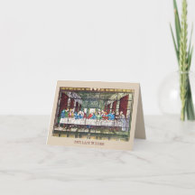 The Last Supper Folded Greeting Card