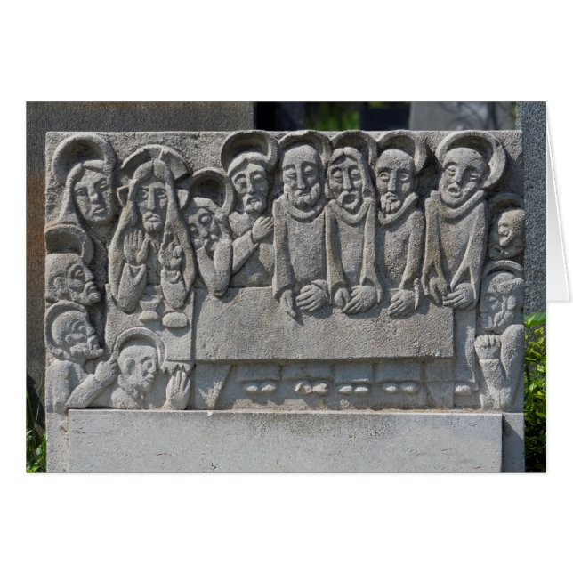 The Last Supper Gravestone (Front Horizontal)