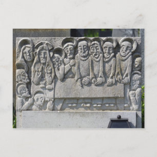 The Last Supper Gravestone Postcard