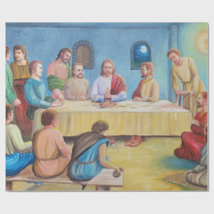 The Last Supper: Jesus and the Disciples Wrapping Paper