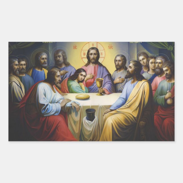 The Last Supper Jesus Christ Stickers (Front)