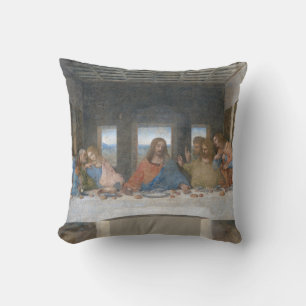 The Last Supper, Leonardo da Vinci, 1495-1498 Throw Pillow