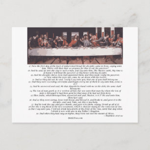 The Last Supper - Matthew 26:17-30 Postcard