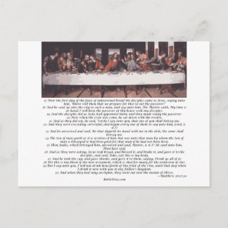 The Last Supper - Matthew 26:17-30 Postcard