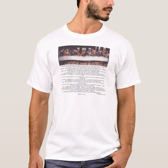 The Last Supper - Matthew 26:17-30 T-Shirt (Front)