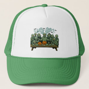 The Last Supper of Zombies – Halloween  Parody Trucker Hat