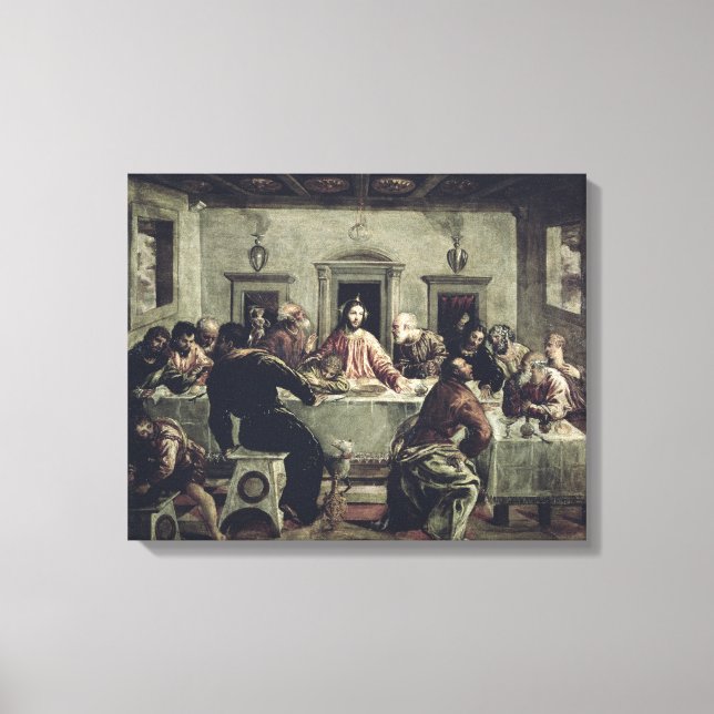The Last Supper (oil on canvas) 2 Canvas Print (Front)
