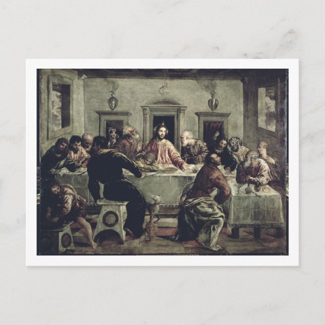 The Last Supper (oil on canvas) 2 Postcard (Front)