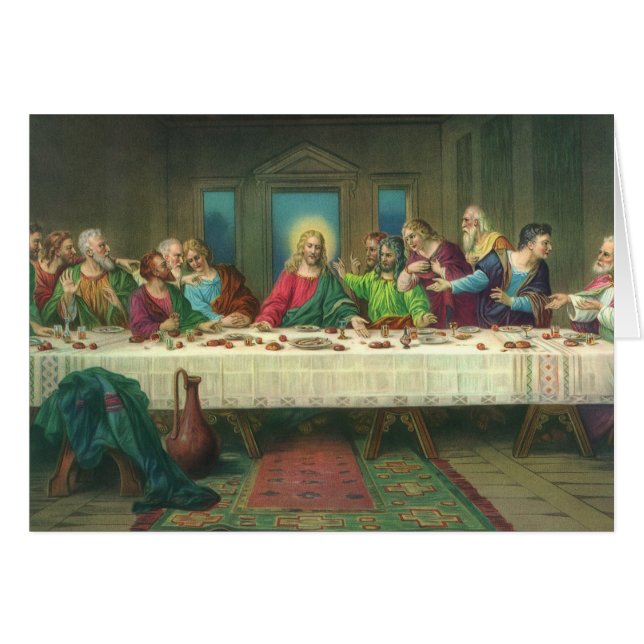 The Last Supper Originally by Leonardo da Vinci (Front Horizontal)