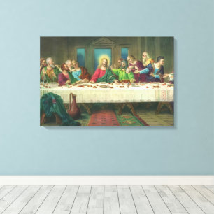 The Last Supper Originally by Leonardo da Vinci Canvas Print