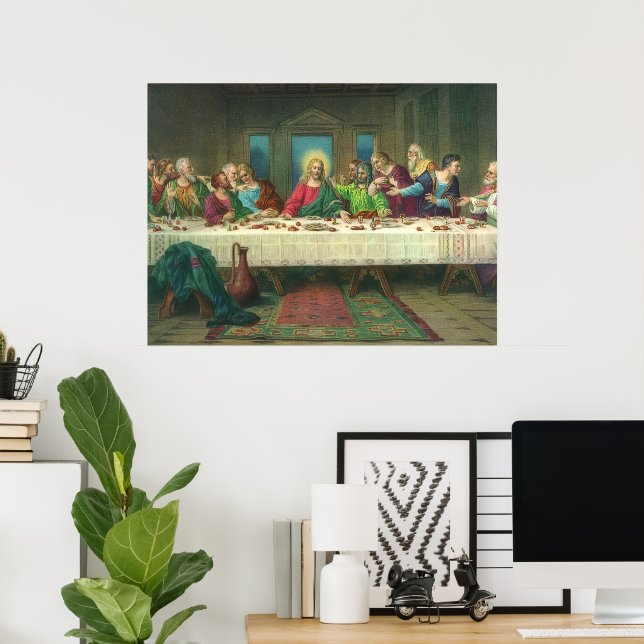 The Last Supper Originally by Leonardo da Vinci Poster (Home Office)