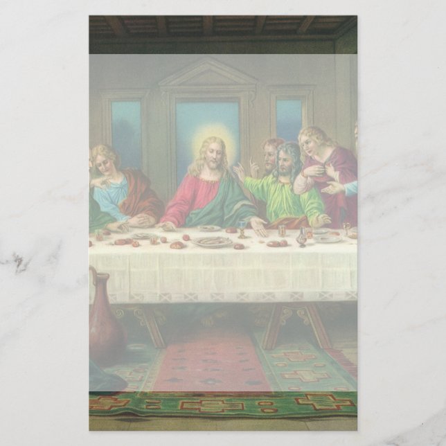 The Last Supper Originally by Leonardo da Vinci Stationery (Front)