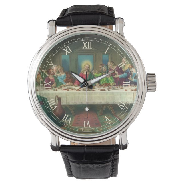 The Last Supper Originally by Leonardo da Vinci Watch (Front)