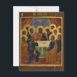 The Last Supper Orthodox Christian Icon Postcard<br><div class="desc">Orthodox Christian icon of The Last Supper postcard</div>