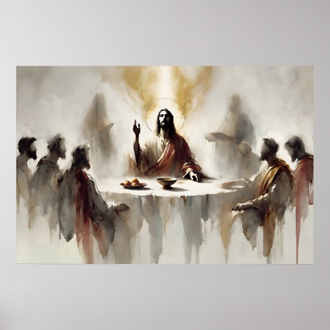 The Last Supper Print – Communion Wall Art (Front)