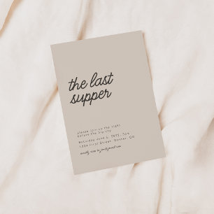 The Last Supper Rehearsal Dinner Invitation