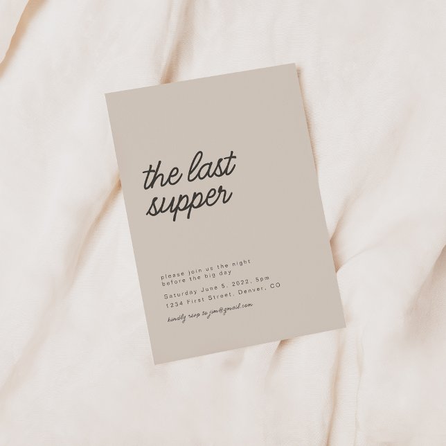 The Last Supper Rehearsal Dinner Invitation (Creator Uploaded)