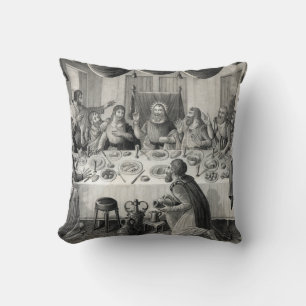 The Last Supper Throw Pillow