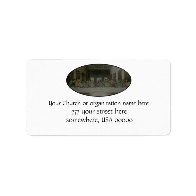 The Last Supper Vintage Label (Front)