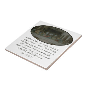 The Last Supper Vintage Tile