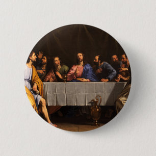 The Last Supper with Disciples 2 Inch Round Button
