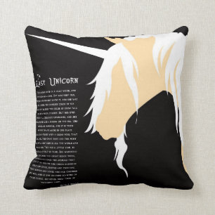 The Last Unicorn throw pillow regular