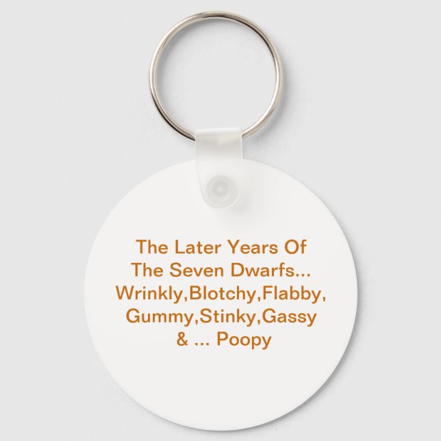 The Later Years Of The Seven Dwarfs - Keychain (Front)