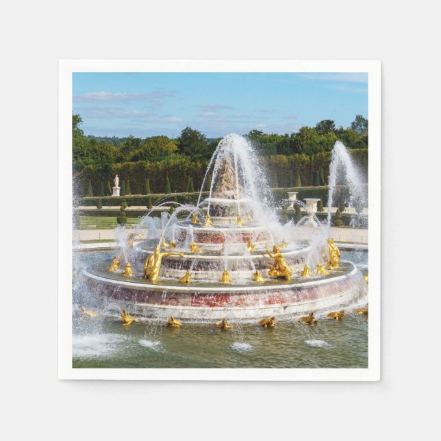 The Latona Fountain in the gardens of Versailles Napkin (Front)