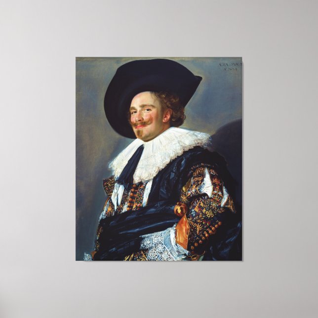 The Laughing Cavalier by Frans Hals (1624) Canvas Print (Front)
