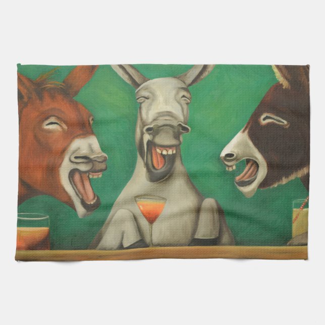 The Laughing Donkeys Kitchen Towel (Horizontal)