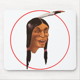 The Laughing Indian Mouse Pad