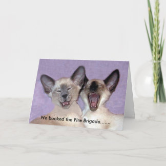 The Laughing Siamese Card