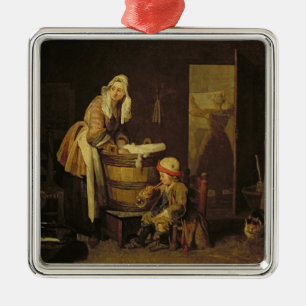 The Laundress Metal Ornament