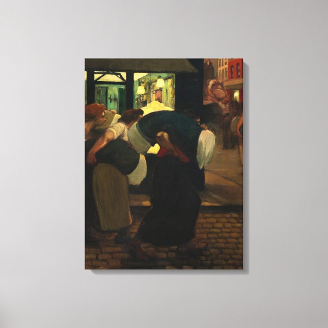 The Laundresses, 1899 by Theophile Steinlen Canvas Print (Front)