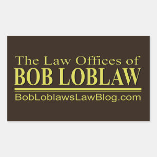 The Law Offices of BOB LOBLAW Sticker