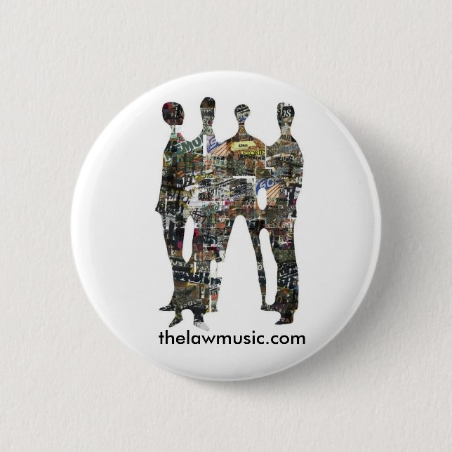 The Law - Silhouette - Badge 2 Inch Round Button (Front)