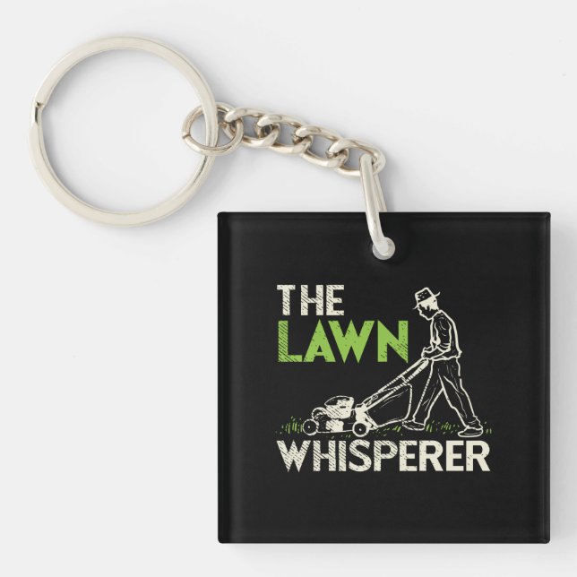 The Lawn Whisperer Keychain (Front)